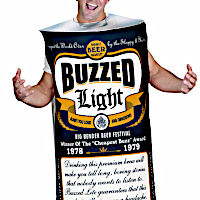 (image for) Simulated Buzzed Light Beer Can Adult Costume Halloween WIC113994STD